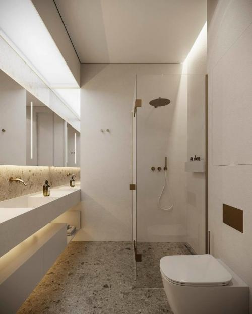 Спальня для молодого человека в проекте Young Sun включает в себя гардеробную и ванную комнаты. 04