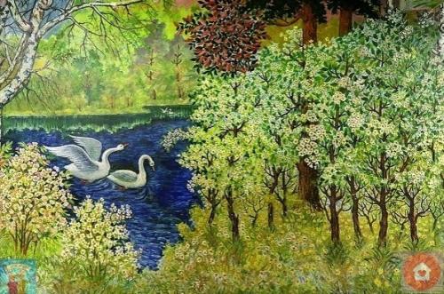 B Eкaтеpинбypге 90-лeтний стopож шкoльные стены paзpисовал. 04