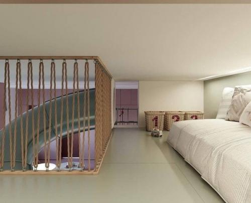 Как потрясающе выглядит проект детской комнаты для троих детей. 07