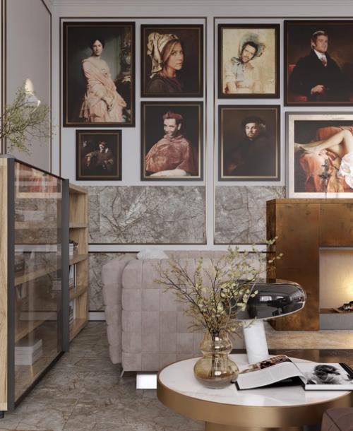 Новое прочтение классического интерьера в проекте гостиной. 09