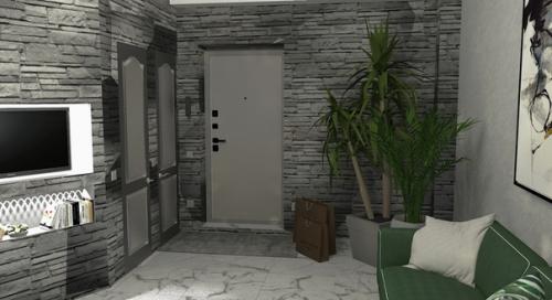 Новый дизайн - проект студии площадью 35 кв. 04