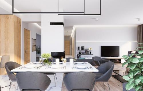 Эскизный проект одноэтажного дома с гаражом. 08