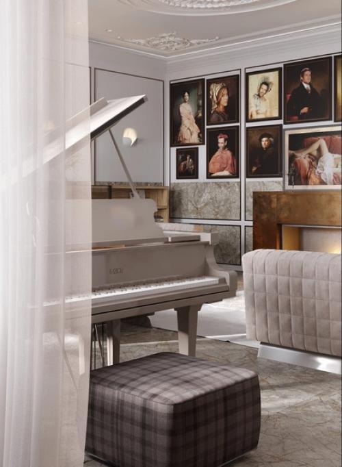 Новое прочтение классического интерьера в проекте гостиной. 06