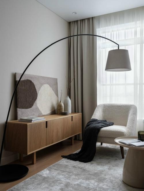 Интерьер однокомнатной квартиры 38 м 2 в ЖК лучи в Москве. 07