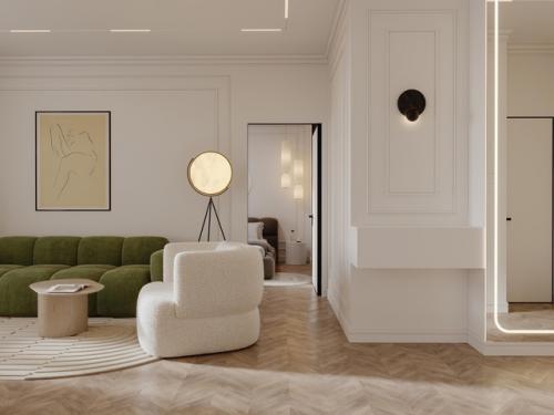 Дизайн проект кухни - гостиной. 01