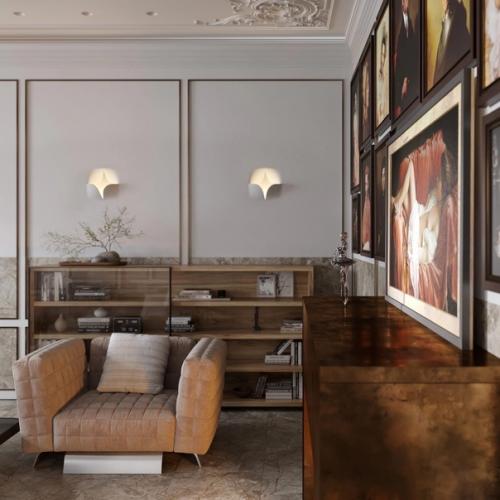 Новое прочтение классического интерьера в проекте гостиной. 04