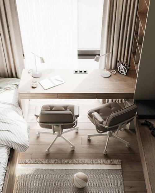 Очень спокойна и минималистичная детская. 06