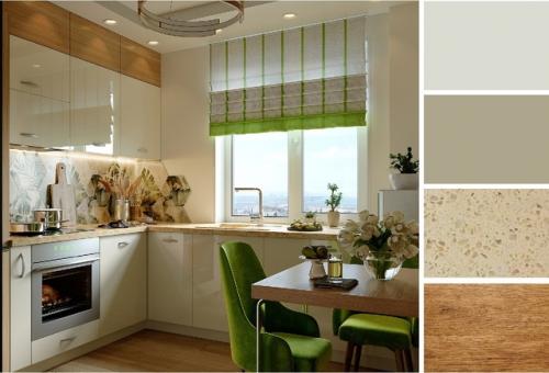 6 основных правил для стильного сочетания цвета на кухне. 03