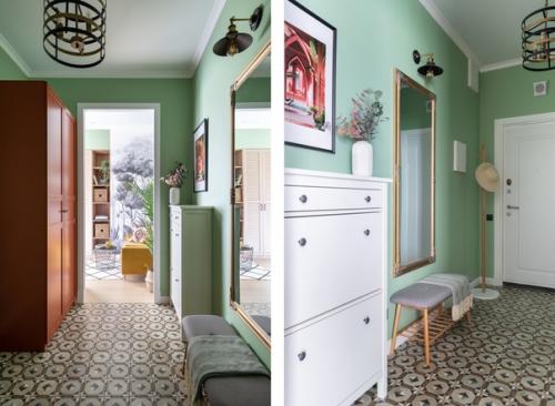 Крохотная квартира с очень жизнерадостным интерьером. 07