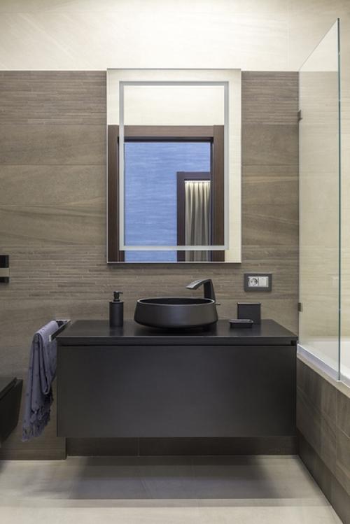 Экологичный интерьер в серо-зеленых тонах. 07