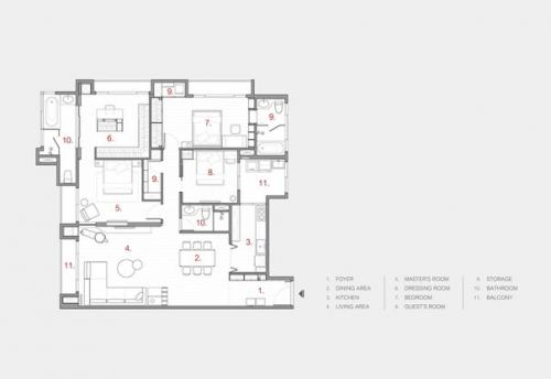 Квартира с видом на реку в тайбэе. 09