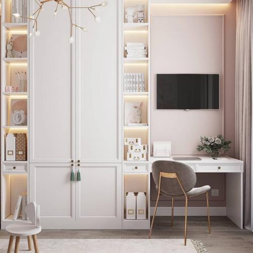 Проект детской комнаты для маленькой принцессы площадью всего 11, 6 кв. 02