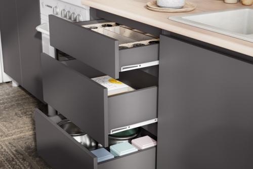 Черная пятница!  Готовая кухня Денвер 2 м, графит серый/сонома за 14950 р! 03