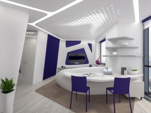 Violet - интерьер однокомнатной квартиры. 05