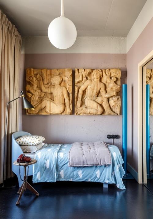 Потрясающая квартира дизайнера с уникальными деталями. 07