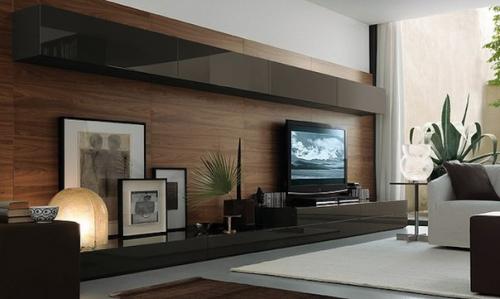 Телевизор- один из главных элементов любой гостиной, и стена за ним заслуживает особого внимания. 04