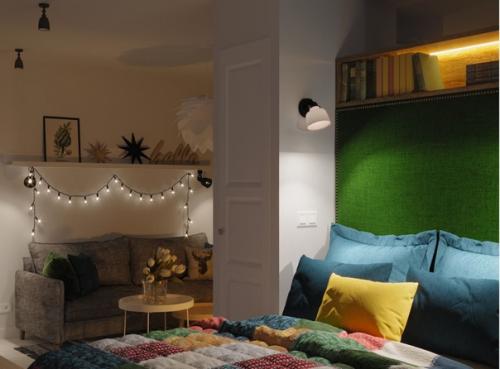 Яркая квартира площадью всего 31 кв. 05