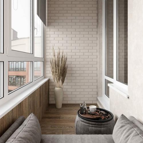 При оформлении интерьера этой кухни - гостиной площадью 17 кв. 05