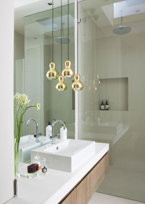 Маленькая ванная!  Приёмы, которые сделают её удобной! 05