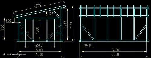 Односкатная крыша. Односкатные крыши самими недорогими и простыми в устройстве считаются. 09