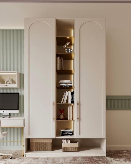 Романтичным интерьером детской для двух сестренок близняшек! 06