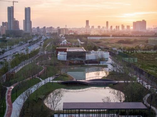 Библиотека с изогнутым фасадом в Китае. 09