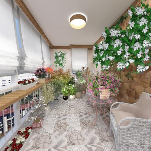 Зимний сад на балконе. 01