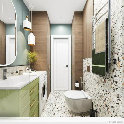 Светлое решение: как стеклоблоки преобразили темную гостиную. 07