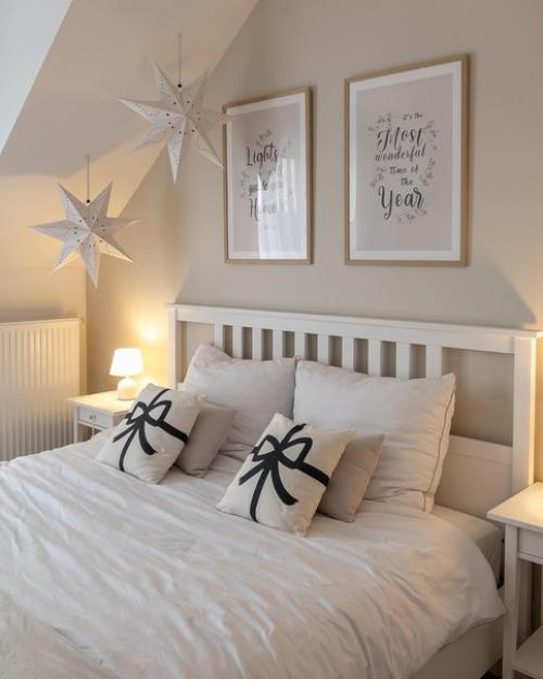 Приятное сочетание бежевого и белого цвета в дизайне уютного дома. 02