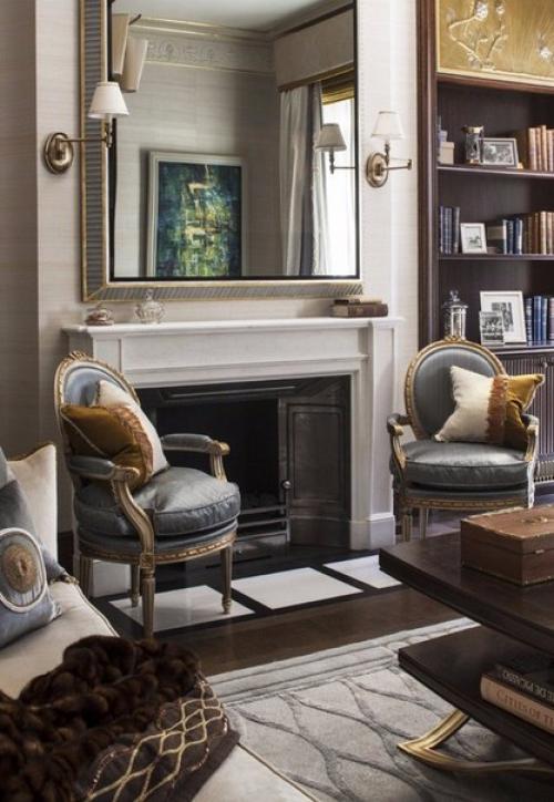 Роскошный и утонченный интерьер квартиры в Париже. 07
