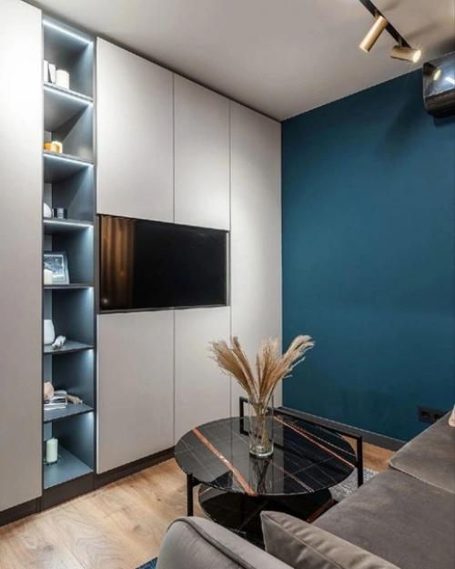 Превосходная квартира.  Из типовой панельки со старым ремонтом получился яркий и функциональный интерьер без перепланировки. 03