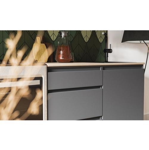 Черная пятница!  Готовая кухня Денвер 2 м, графит серый/сонома за 14950 р! 02