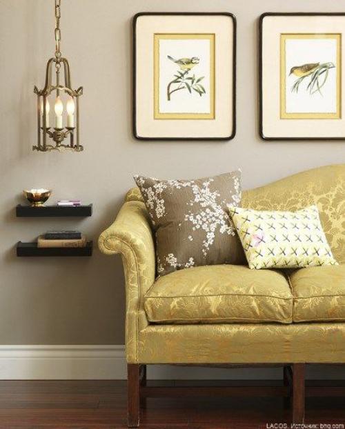 Бежевый цвет - один из самых популярных для оформления стен в гостиной и спальне. 02