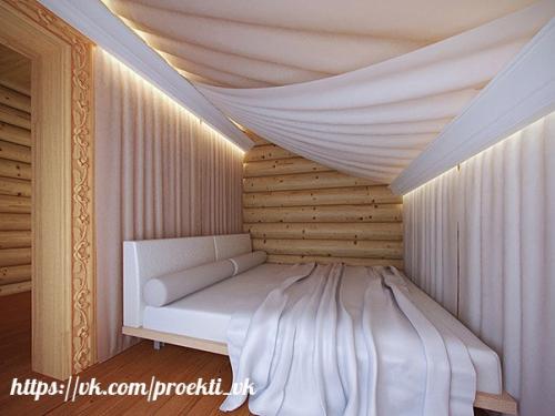 Дом из оцилиндрованного бревна: проект Сергея Ожогина. 08