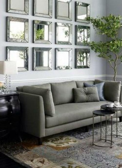 Мы декорируем стену за диваном. 04