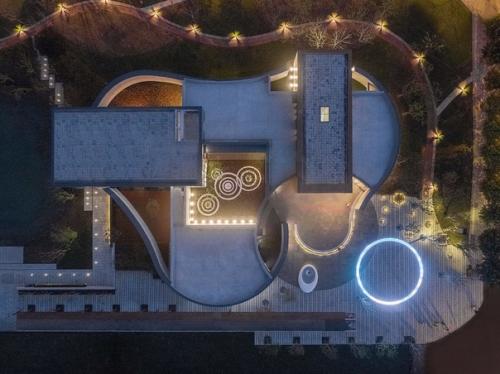 Библиотека с изогнутым фасадом в Китае. 08