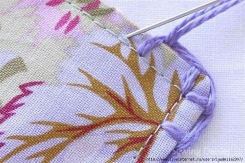 Плед из обвязанных крючком лоскутков. 02