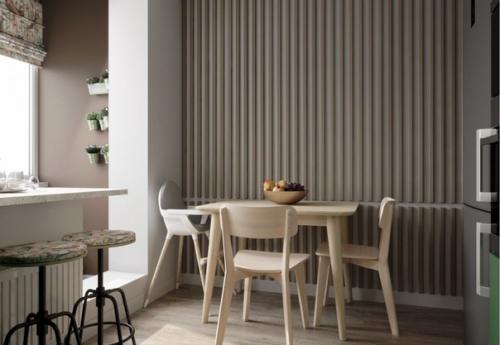 Интерьер кухни площадью 8 кв. 04