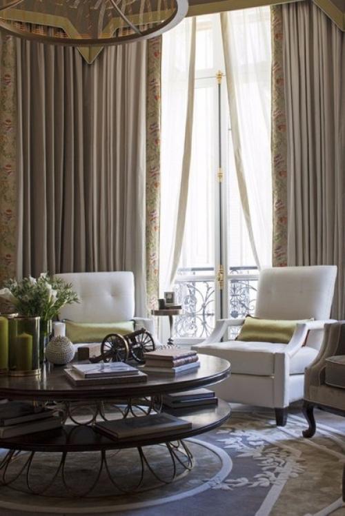 Роскошный и утонченный интерьер квартиры в Париже. 02