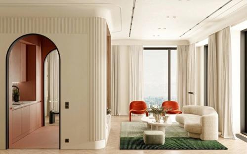 Модный европейский интерьер в двухкомнатной квартире. 04