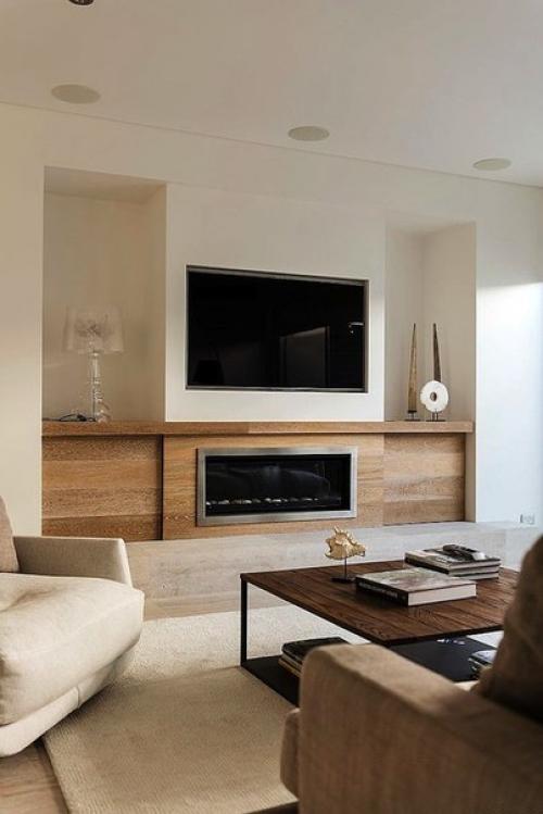 Телевизор- один из главных элементов любой гостиной, и стена за ним заслуживает особого внимания. 06