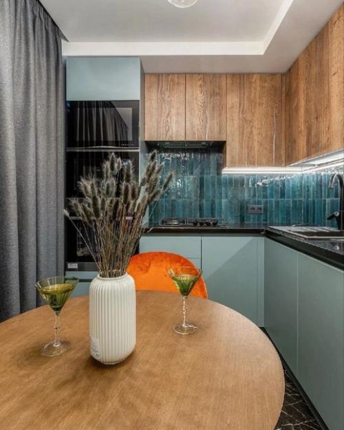 Превосходная квартира.  Из типовой панельки со старым ремонтом получился яркий и функциональный интерьер без перепланировки. 02