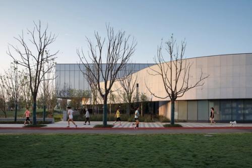 Библиотека с изогнутым фасадом в Китае. 06