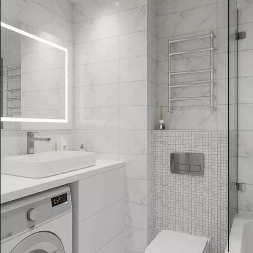 Белоснежная квартира. Прекрасный интерьер и ничего лишнего! 09