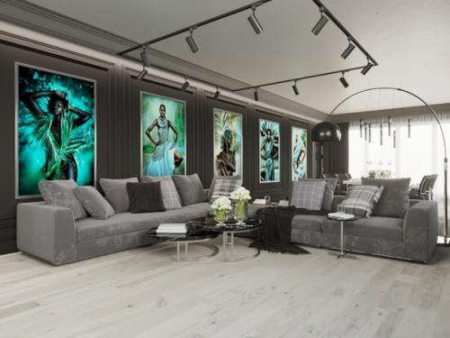 Очень люблю создавать тёмные интерьеры по моему мнению, темные тона в оформлении гостиной придают ей особенную таинственность и уютную интимность. 01