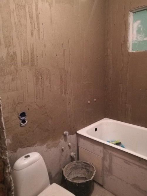 С ремонтом ванной в квартире родителей постарались! 04
