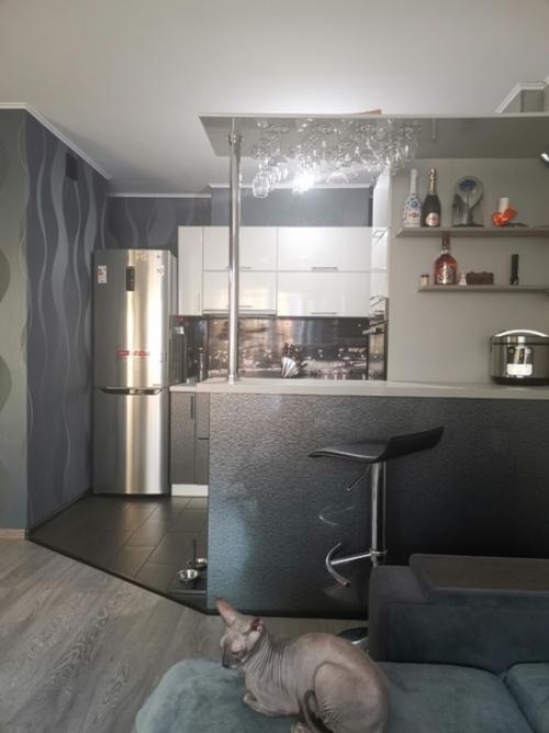 Как вам кухонька в кв студии? 04