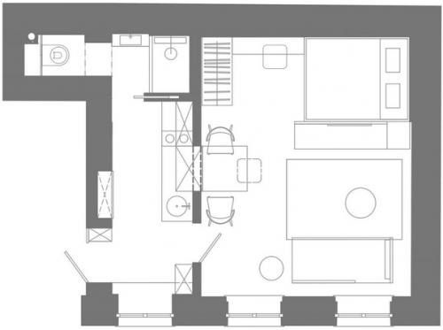 Невероятное преображение 1-комнатной квартиры площадью 35 кв. 09
