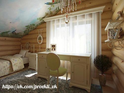 Дом из оцилиндрованного бревна: проект Сергея Ожогина. 07