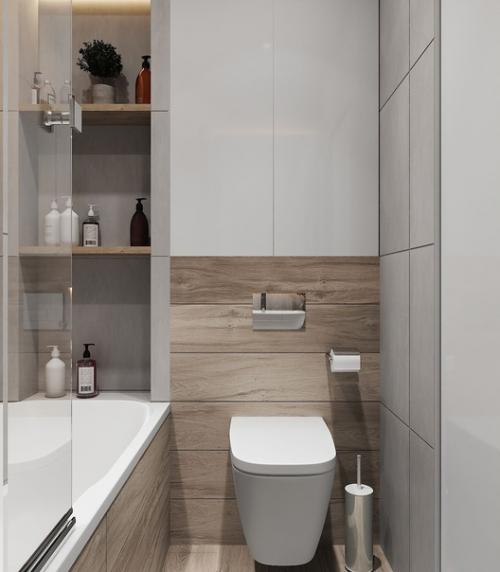 Маленькая ванная!  Приёмы, которые сделают её удобной! 06